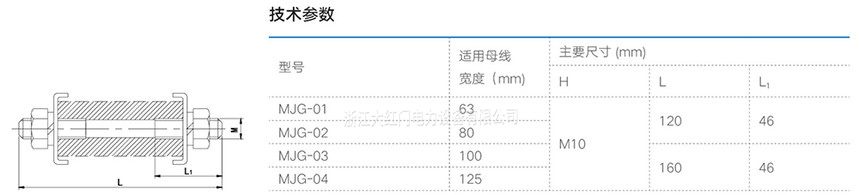 MJG型矩形母线间隔垫