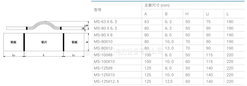 MS铝母线伸缩节