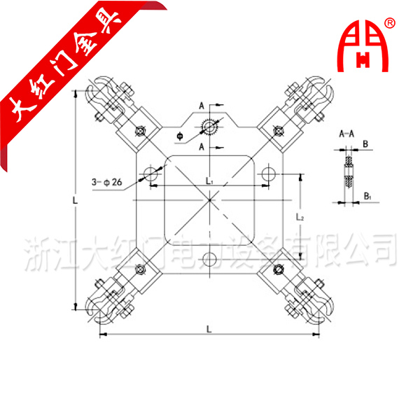 跳线悬垂线夹