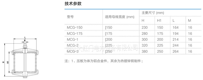 MCG型槽型母线间隔垫